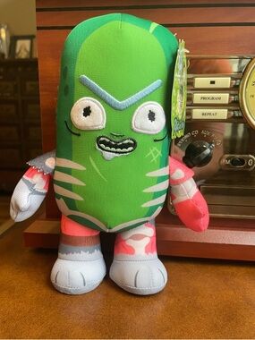 Warner Bros. Rick and Morty Plush Pickle Rick Character by Jazwares. New w/Tags
